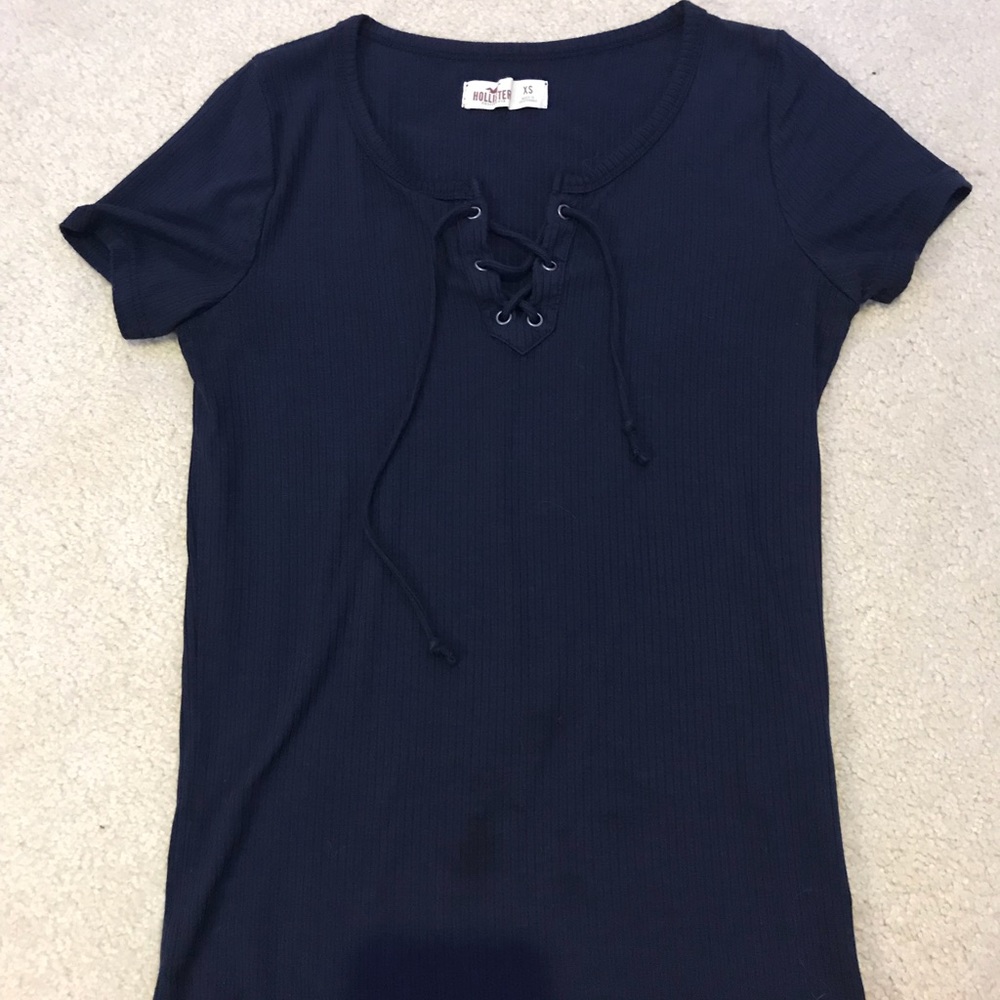 Navy cute top